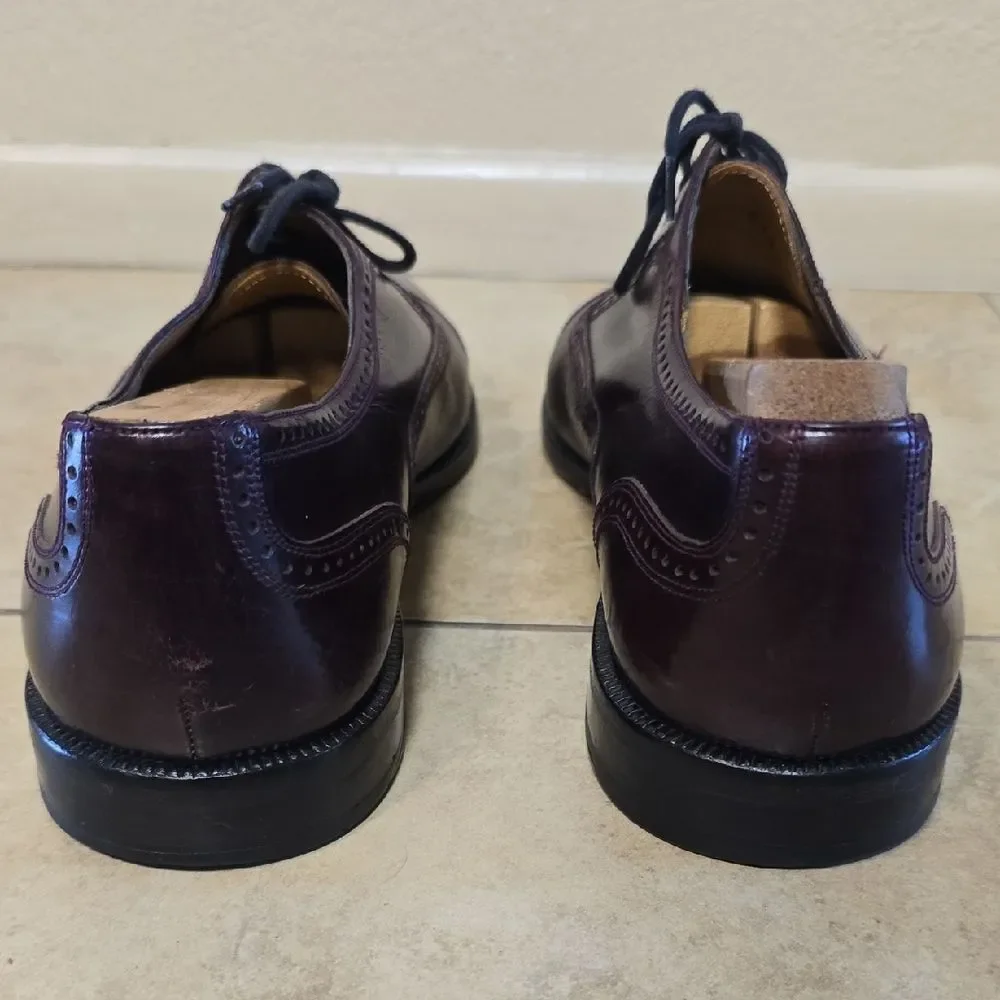 Mezlan Men's Oxford Shoes in Rich Burgundy